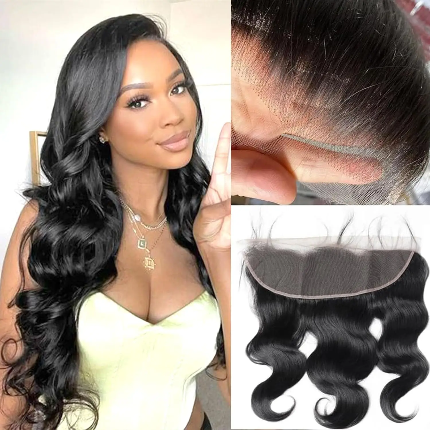 Alimice 13x4 Transparent HD Lace Frontal Closure Unprocessed Brazilian Virgin Body Wave Human Hair Frontal 150% Density
Alimice 13x4 Transparent HD Lace Frontal Closure Unprocessed Brazilian Virgin Body Wave Human Hair Frontal 150% Density