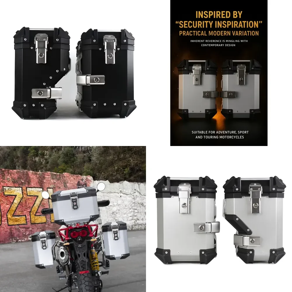 Premium HONGBAO MTB38 Universal Aluminum Alloy Motorcycle Side Case Tail Box 38L Waterproof Anti-Collision Adventure Touring
Premium HONGBAO MTB38 Universal Aluminum Alloy Motorcycle Side Case Tail Box 38L Waterproof Anti-Collision Adventure Touring