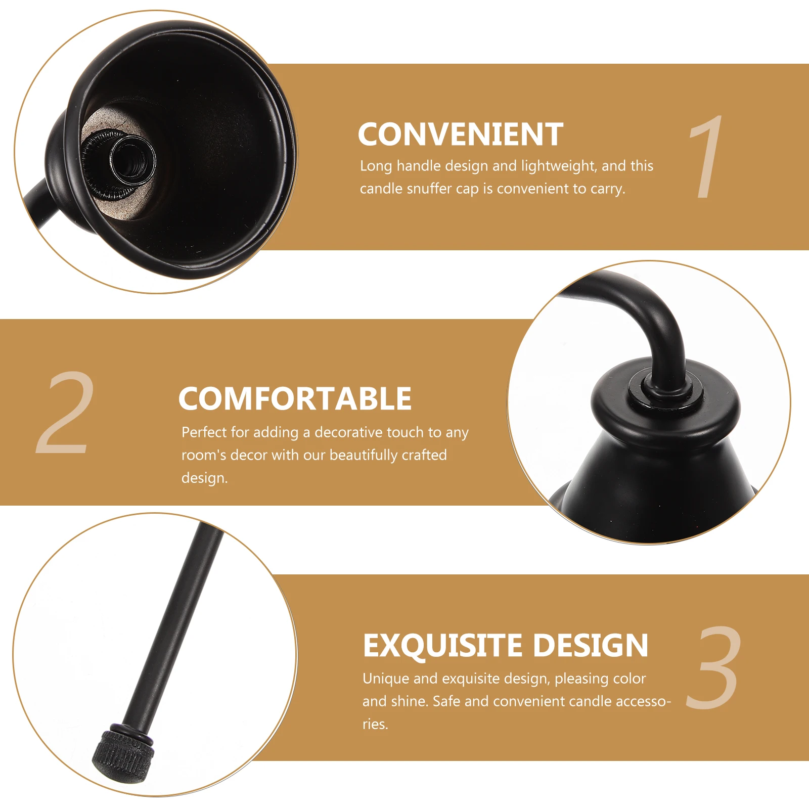 Extinguisher Black Metal Snuffer Cap Long Handle Flame Extinguisher Wax Candles Accessories Gift For
Extinguisher Black Metal Snuffer Cap Long Handle Flame Extinguisher Wax Candles Accessories Gift For