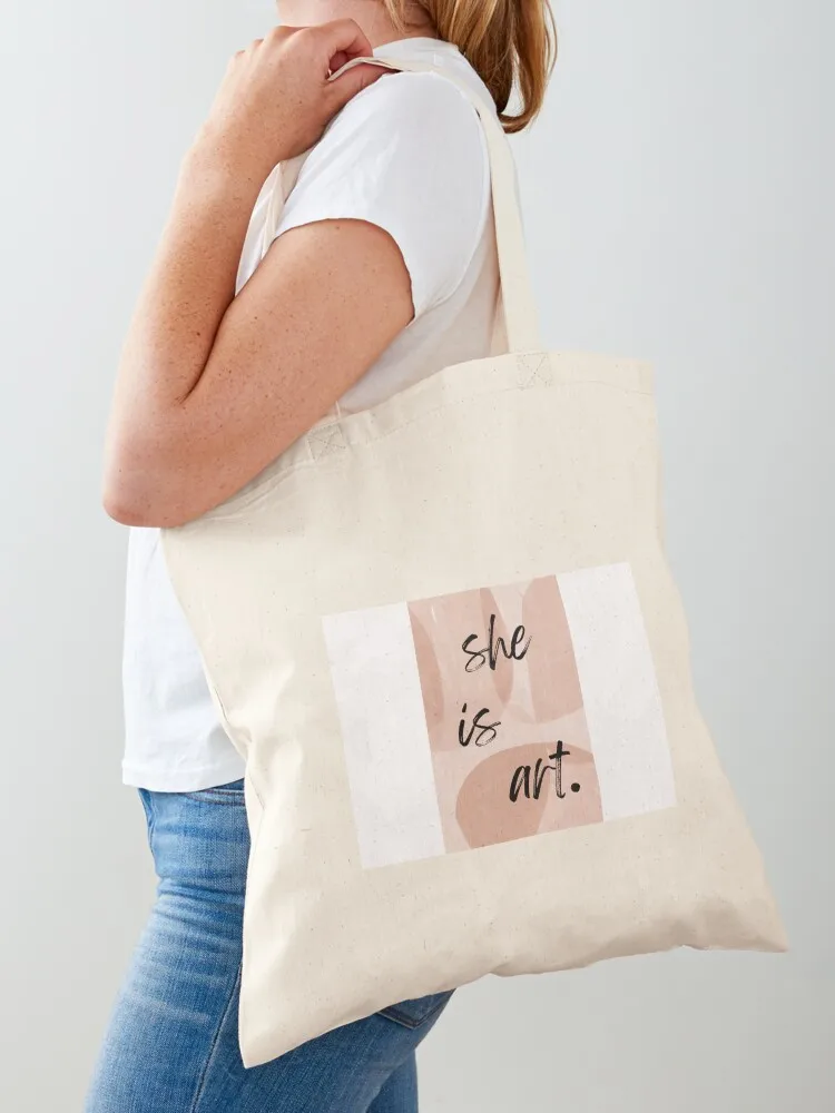She is art Tote Bag Handbags Fabric bag Woman shopper bag tote women
She is art Tote Bag Handbags Fabric bag Woman shopper bag tote women