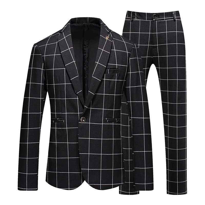 High-quality (Blazer + Trousers) Men's British Style High-end Elegant Business Casual Fashion Simple Slim Suit Two-piece Suit
High-quality (Blazer + Trousers) Men's British Style High-end Elegant Business Casual Fashion Simple Slim Suit Two-piece Suit