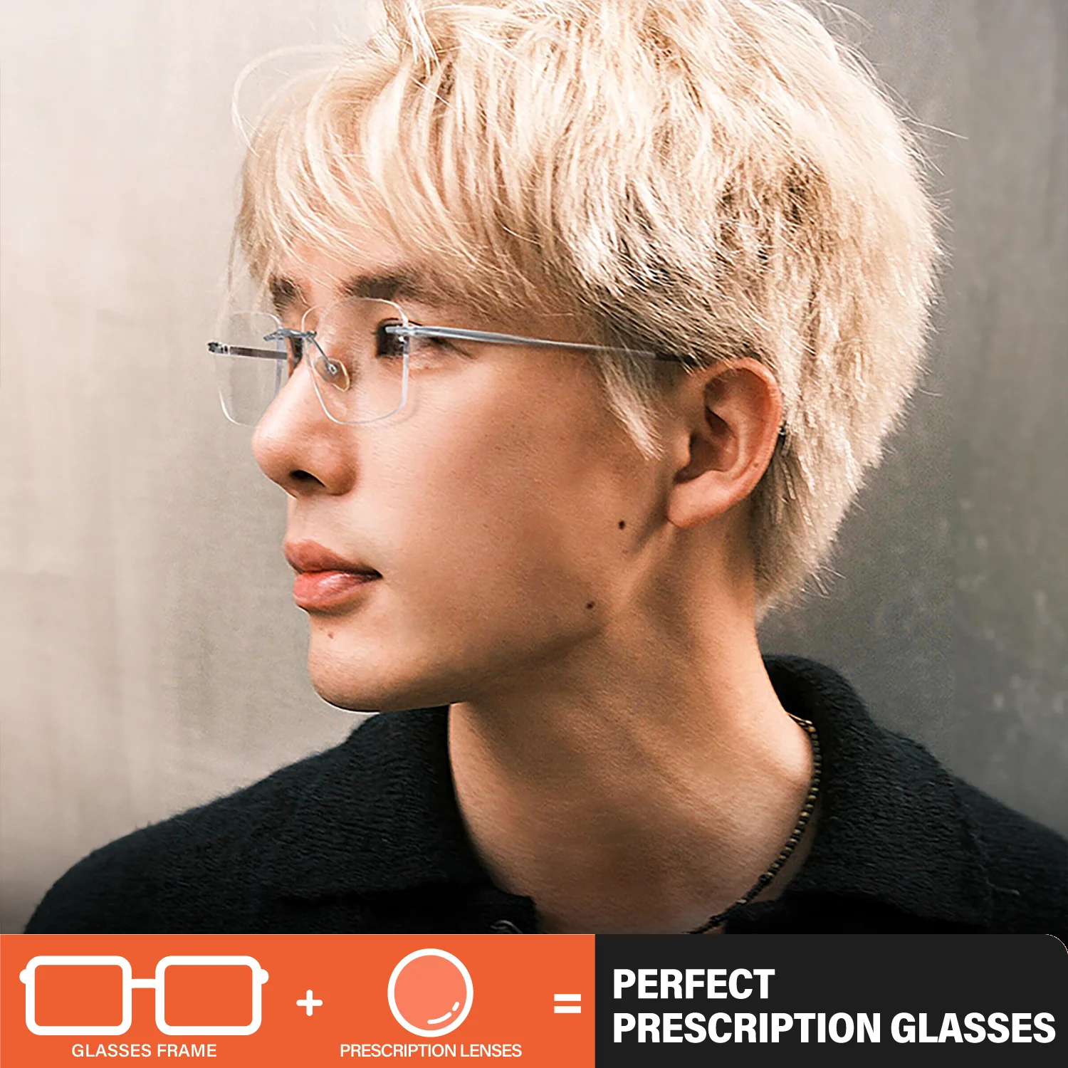 CAPONI Prescription Glasses Men Rimless Pure Titanium Ultra Light Myopia Anti Blue Ray Eyewear Photochromic Eyes Glasses PJ23608 
CAPONI Prescription Glasses Men Rimless Pure Titanium Ultra Light Myopia Anti Blue Ray Eyewear Photochromic Eyes Glasses PJ23608