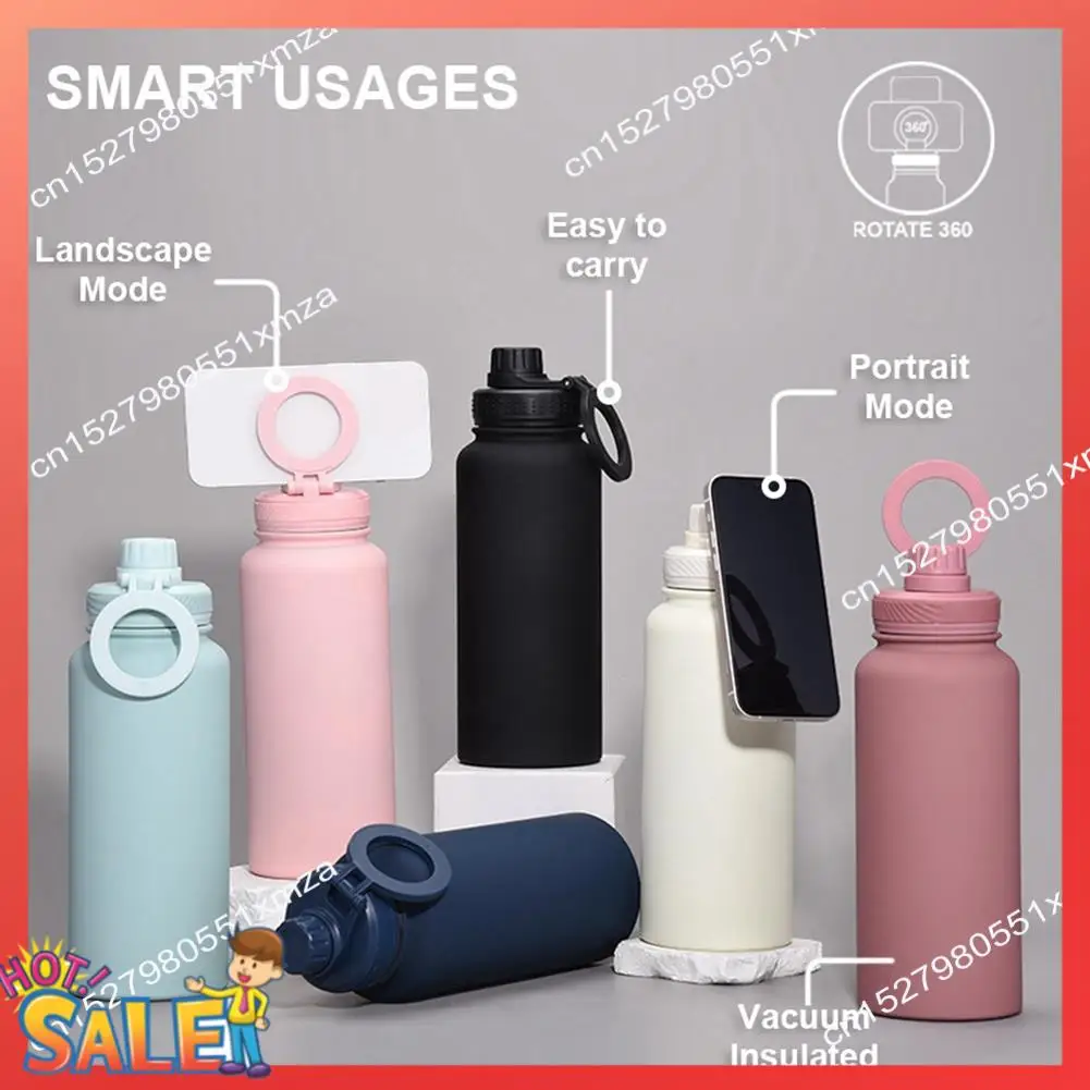 ABCL Вакуумная изолированная крышка для бутылки с магнитной подставкой для мобильного телефона, крышка для термочашки для воды для Magsafe 
ABCL Вакуумная изолированная крышка для бутылки с магнитной подставкой для мобильного телефона, крышка для термочашки для воды для Magsafe