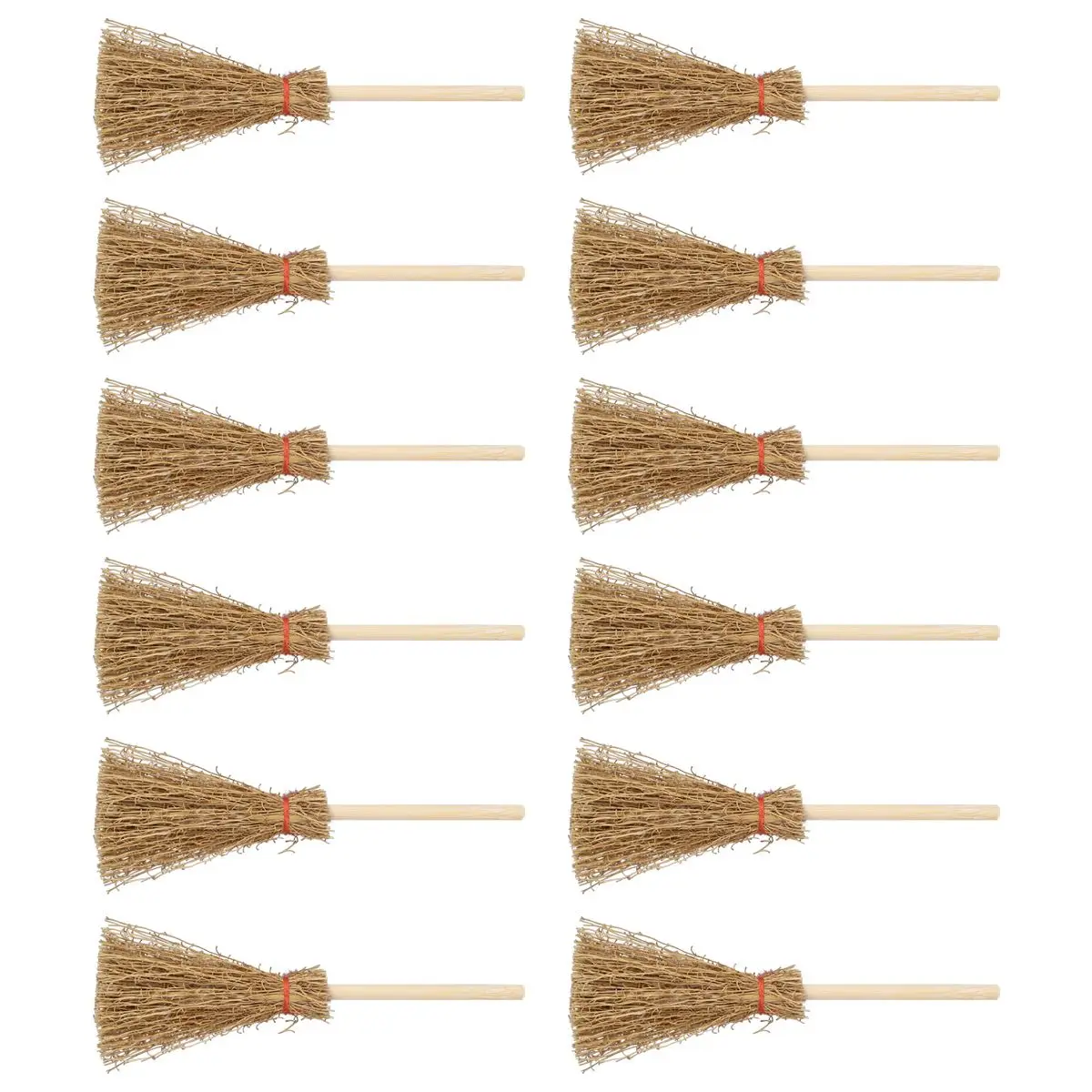 Mini Red Rope Broom 12pcs Witches Hanging Furniture Straw Prop Pendantdant Wooden
Mini Red Rope Broom 12pcs Witches Hanging Furniture Straw Prop Pendantdant Wooden