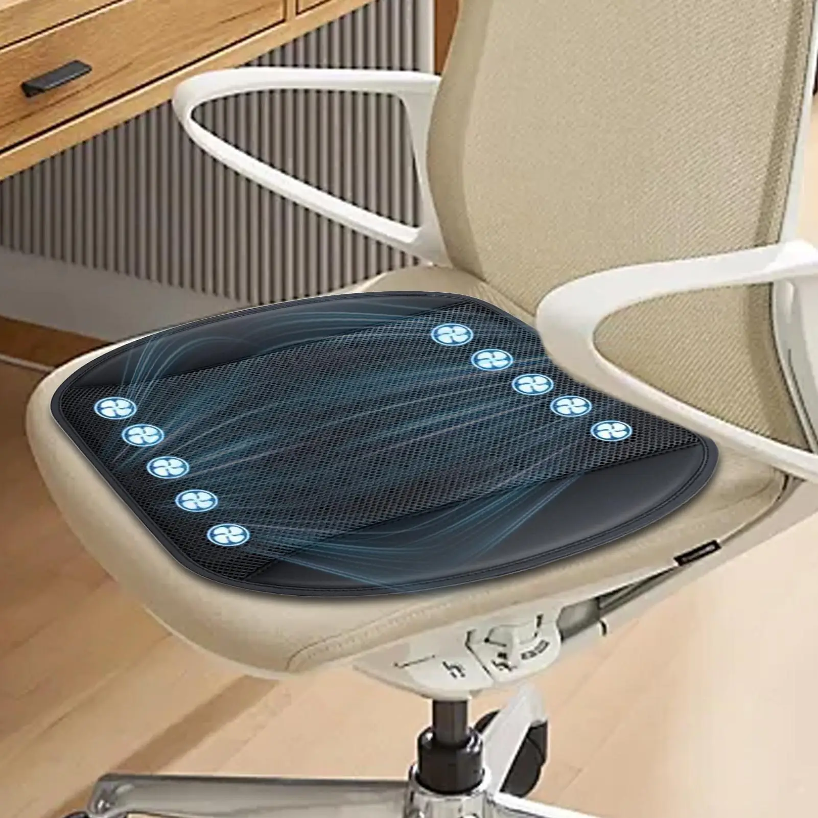 Car Seat Cushion Plug-In Air-Circulation Breathable Summer Fan Blowing Car Seat Pad For Road Trips Commuting Family Outings
Car Seat Cushion Plug-In Air-Circulation Breathable Summer Fan Blowing Car Seat Pad For Road Trips Commuting Family Outings