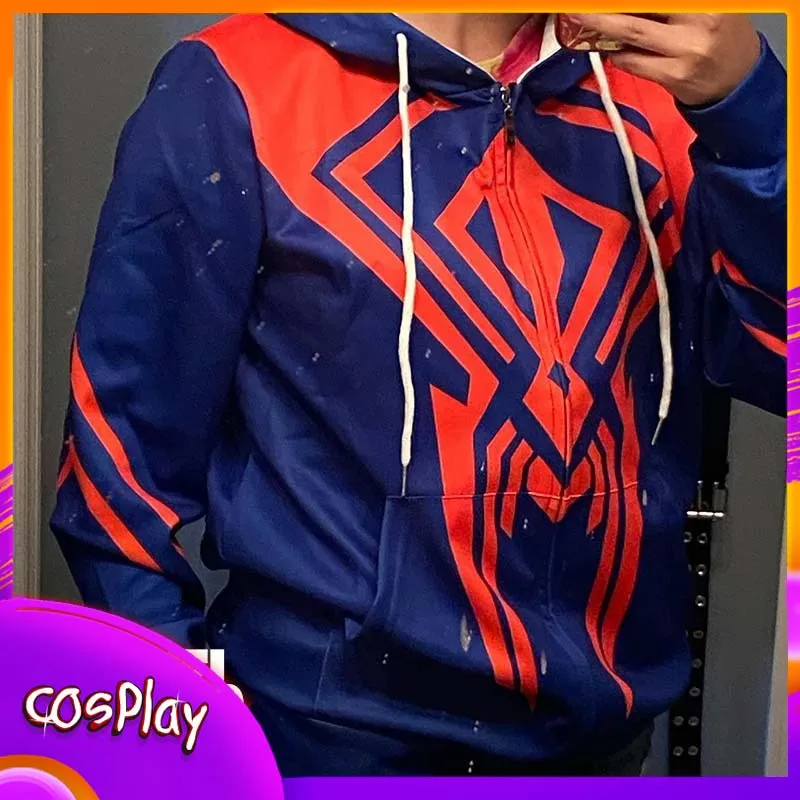 Толстовки с изображением Человека-паука 2099 Мигель Охара, свитер на молнии с 3D принтом, повседневная модная верхняя мужская одежда с героями мультфильмов, свитер, подарок для мужчины
Толстовки с изображением Человека-паука 2099 Мигель Охара, свитер на молнии с 3D принтом, повседневная модная верхняя мужская одежда с героями мультфильмов, свитер, подарок для мужчины