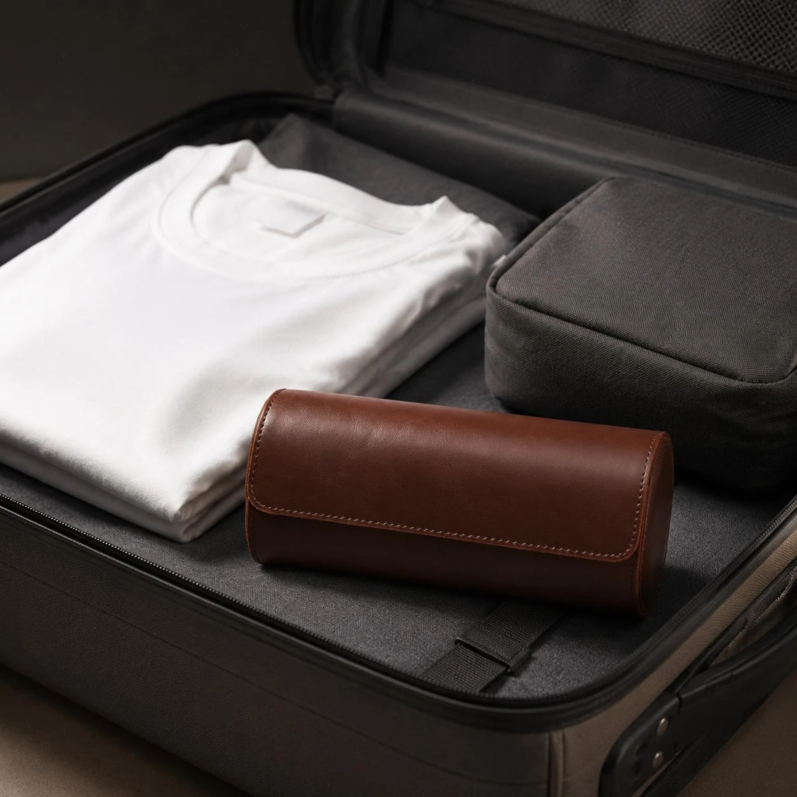 3 Pieces Watch Roll PU Leather Cylindrical Watch Box Accessory Storage Portable Brown
3 Pieces Watch Roll PU Leather Cylindrical Watch Box Accessory Storage Portable Brown