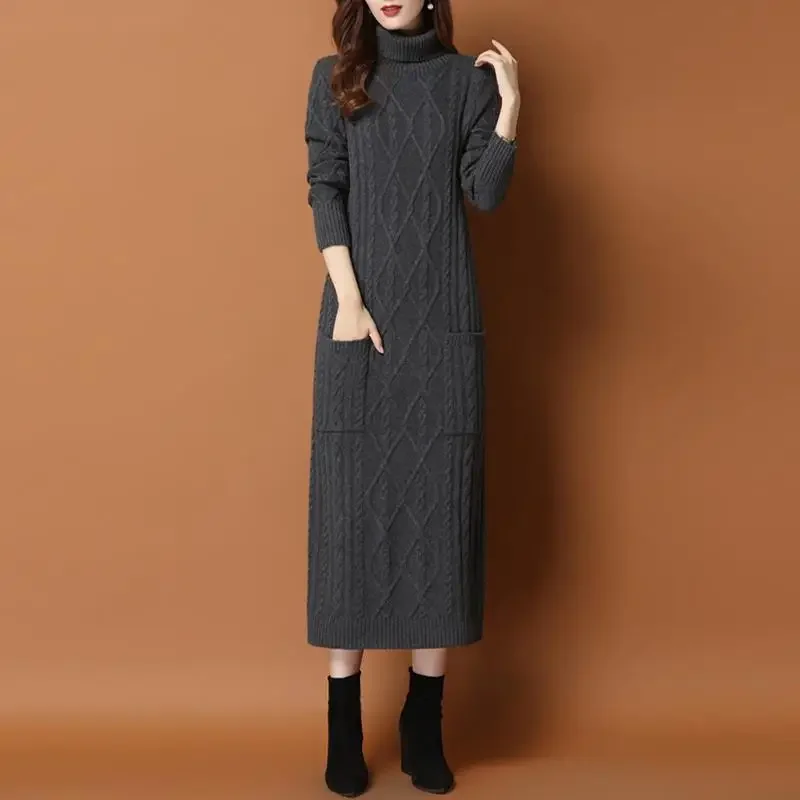 Повседневное прямое платье-футляр, Женский однотонный вязаный свитер с высоким воротником и длинными рукавами для осени и зимы, модель F36
Повседневное прямое платье-футляр, Женский однотонный вязаный свитер с высоким воротником и длинными рукавами для осени и зимы, модель F36