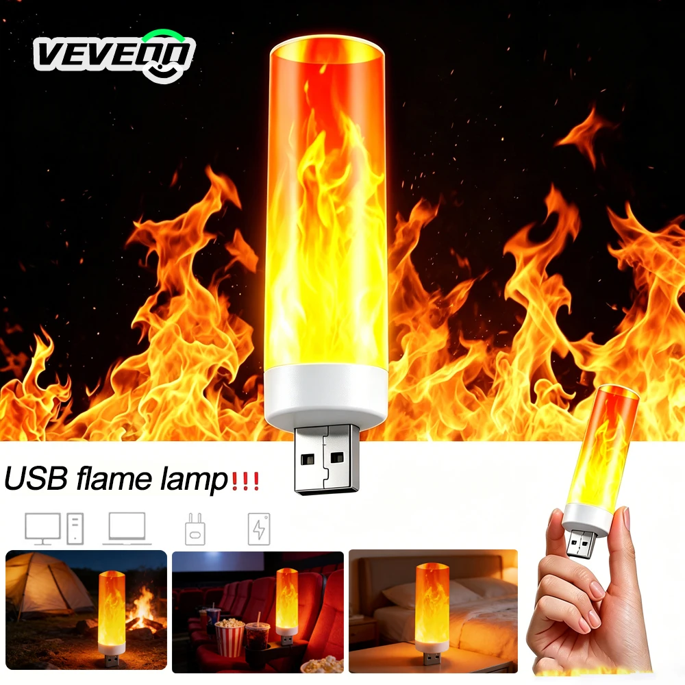 Energy Saving USB LED Flame Lamp Simulation Of Real Flame Effect Candle Light USB Plug For Bedroom Ambient Effect Decor Lighting
Energy Saving USB LED Flame Lamp Simulation Of Real Flame Effect Candle Light USB Plug For Bedroom Ambient Effect Decor Lighting