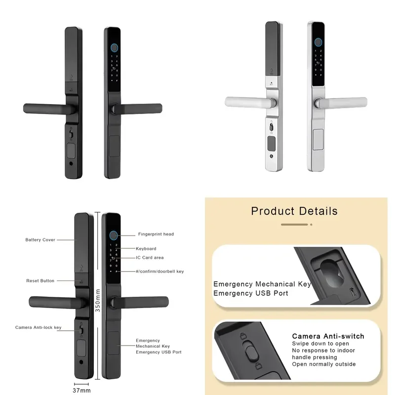 Qleung Biometric Fingerprint & RFID Card Smart Waterproof Security Alarm Door For Apartment Sliding Door WiFi
Qleung Biometric Fingerprint & RFID Card Smart Waterproof Security Alarm Door For Apartment Sliding Door WiFi