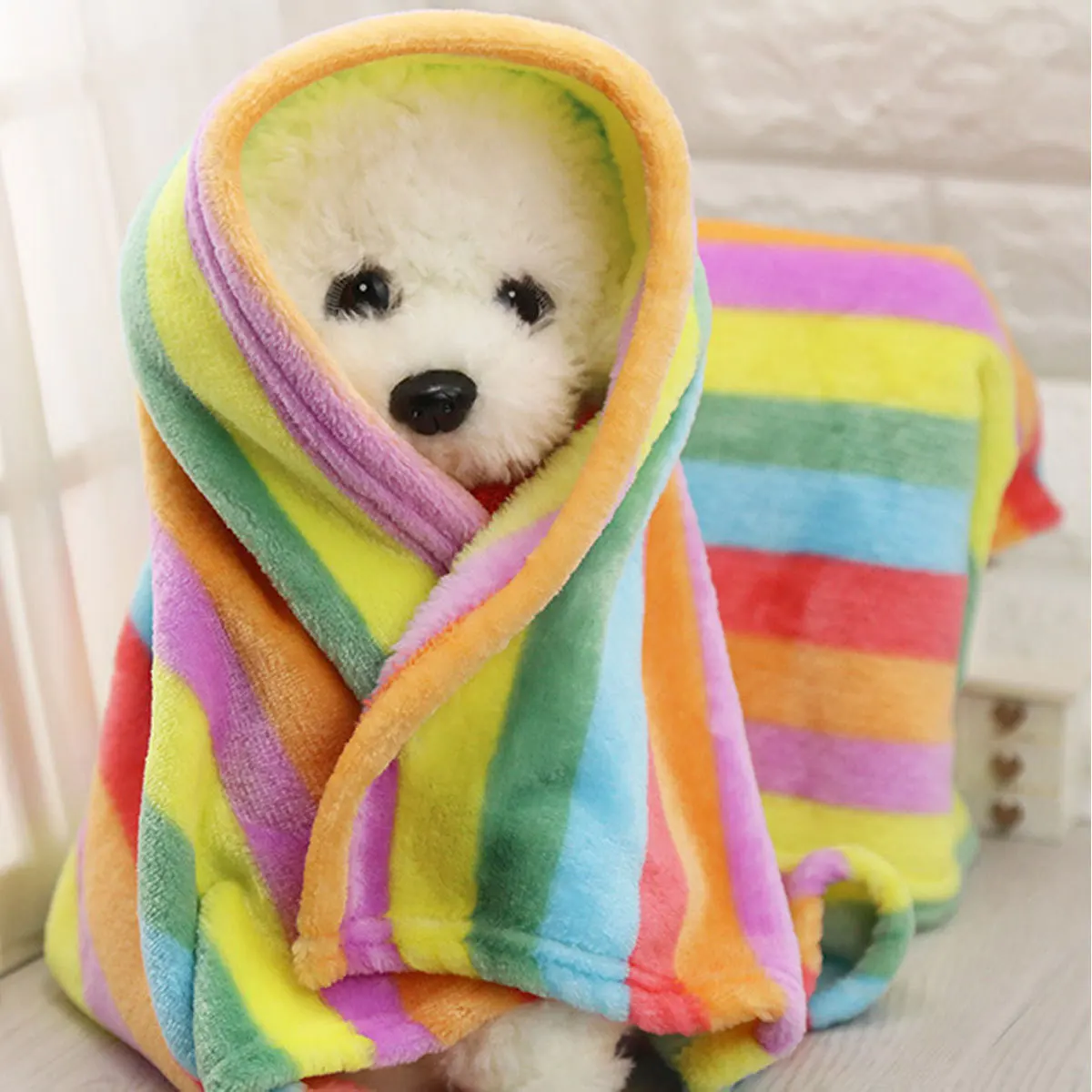 Colorful Pet Warm Blanket Soft Flannel Winter Autumn Sleeping Blanket for Dog Cat Golden Retriever Size M
Colorful Pet Warm Blanket Soft Flannel Winter Autumn Sleeping Blanket for Dog Cat Golden Retriever Size M