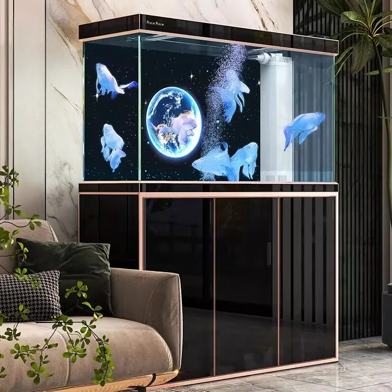 Nordic Creative Super Clear Glass Aquarium Bottom Filter Cabinet Living Room Partition Ornamental Household Pet Products FYFT
Nordic Creative Super Clear Glass Aquarium Bottom Filter Cabinet Living Room Partition Ornamental Household Pet Products FYFT