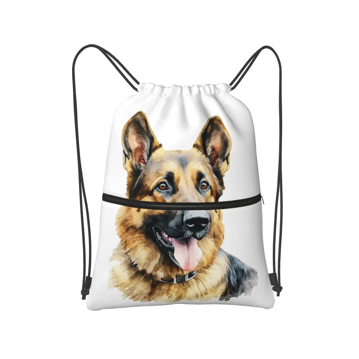 Watercolor German Shepherd Backpacks Casual Drawstring Bags Shoes Bag Book Bags for Travel School
Watercolor German Shepherd Backpacks Casual Drawstring Bags Shoes Bag Book Bags for Travel School