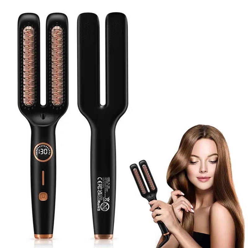 2 In1 Multifunctional Hair Straightener Brush Ceramic Hair Straightening And Curling Iron Electric Hot Brush For Styling
2 In1 Multifunctional Hair Straightener Brush Ceramic Hair Straightening And Curling Iron Electric Hot Brush For Styling