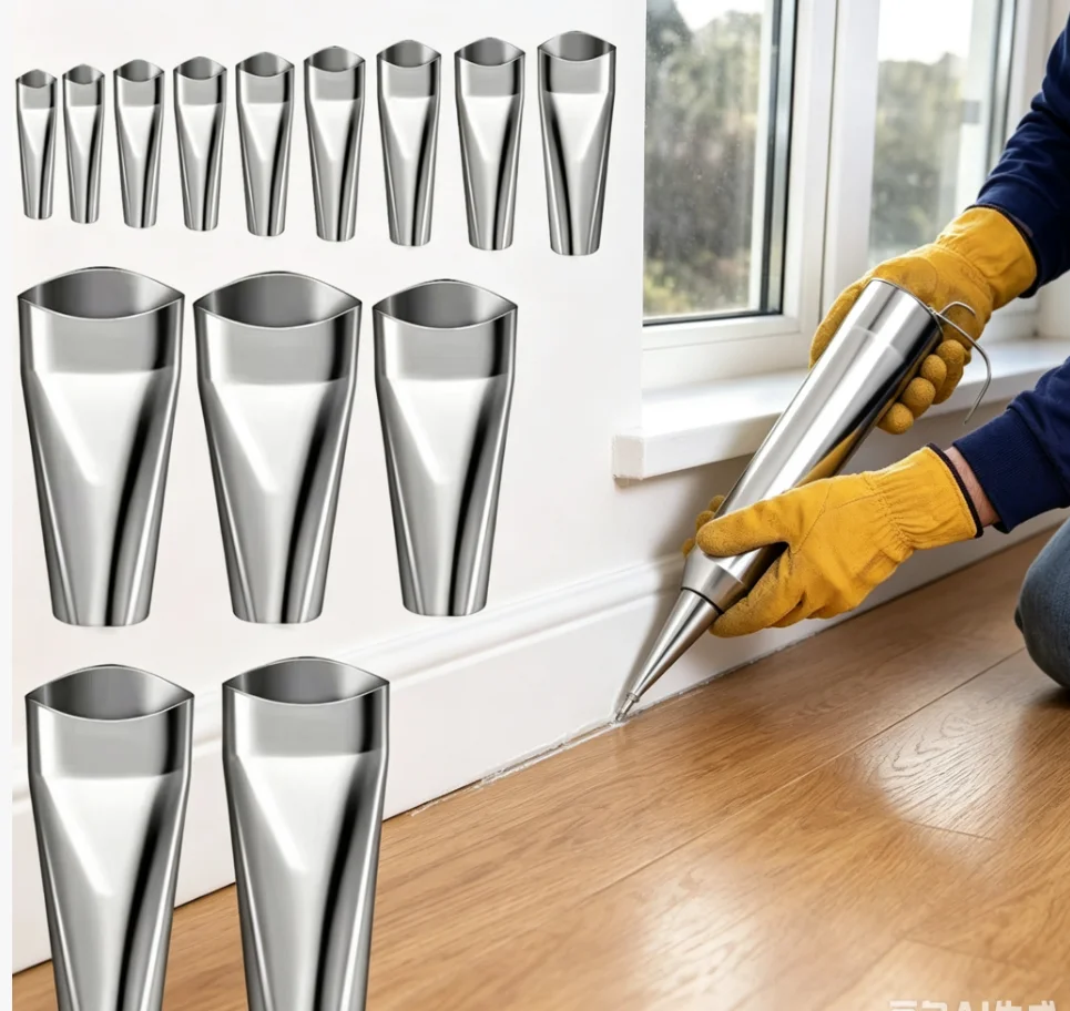 14Pcs Stainless Steel Caulking Tool Caulk Nozzle Applicator sealant nozzle caulk finisher Caulk Epoxy Piston Nozzle Accessories
14Pcs Stainless Steel Caulking Tool Caulk Nozzle Applicator sealant nozzle caulk finisher Caulk Epoxy Piston Nozzle Accessories