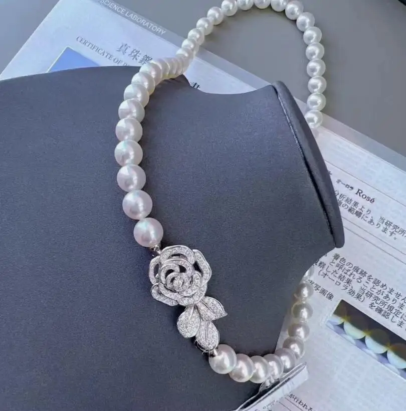 Элегантное круглое ожерелье из белого жемчуга южных морей диаметром 9-10 мм, 18 дюймов, 925s
Элегантное круглое ожерелье из белого жемчуга южных морей диаметром 9-10 мм, 18 дюймов, 925s