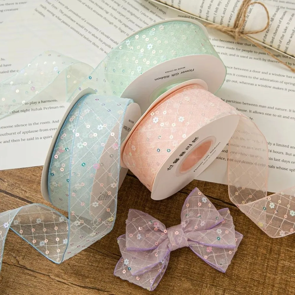 New 10 Yards Silk Ribbon Gift Wrapping Bouquets Sequined Gifts Packaging Material 4cm Mesh Lace Fabric Chiffon Ribbon
New 10 Yards Silk Ribbon Gift Wrapping Bouquets Sequined Gifts Packaging Material 4cm Mesh Lace Fabric Chiffon Ribbon