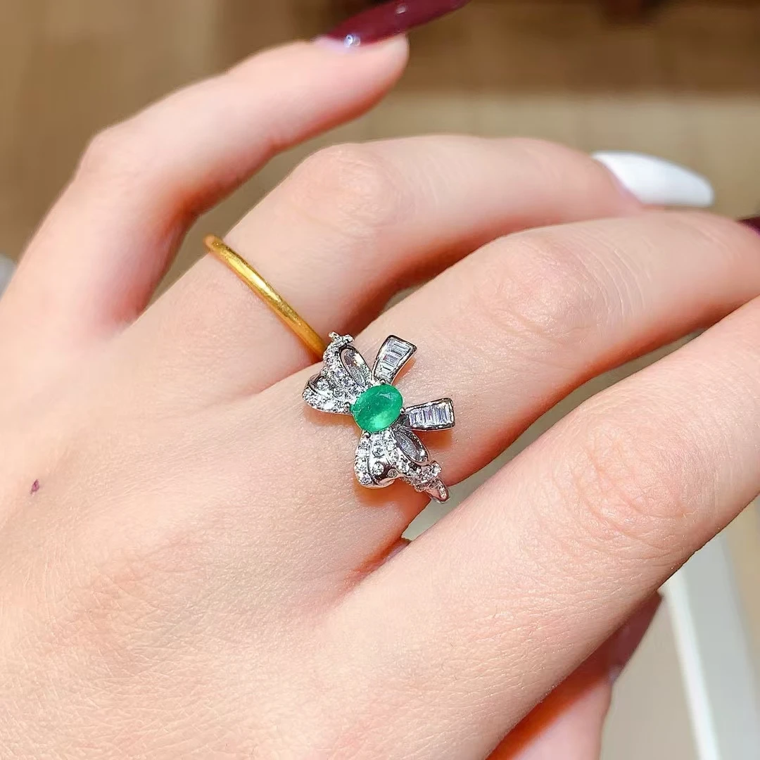 KJJEAXCMY Fine Jewelry Natural Colombian Emerald Women's Ring S925 Pure Silver Exquisite Inlaid High Clarity Support Testing
KJJEAXCMY Fine Jewelry Natural Colombian Emerald Women's Ring S925 Pure Silver Exquisite Inlaid High Clarity Support Testing