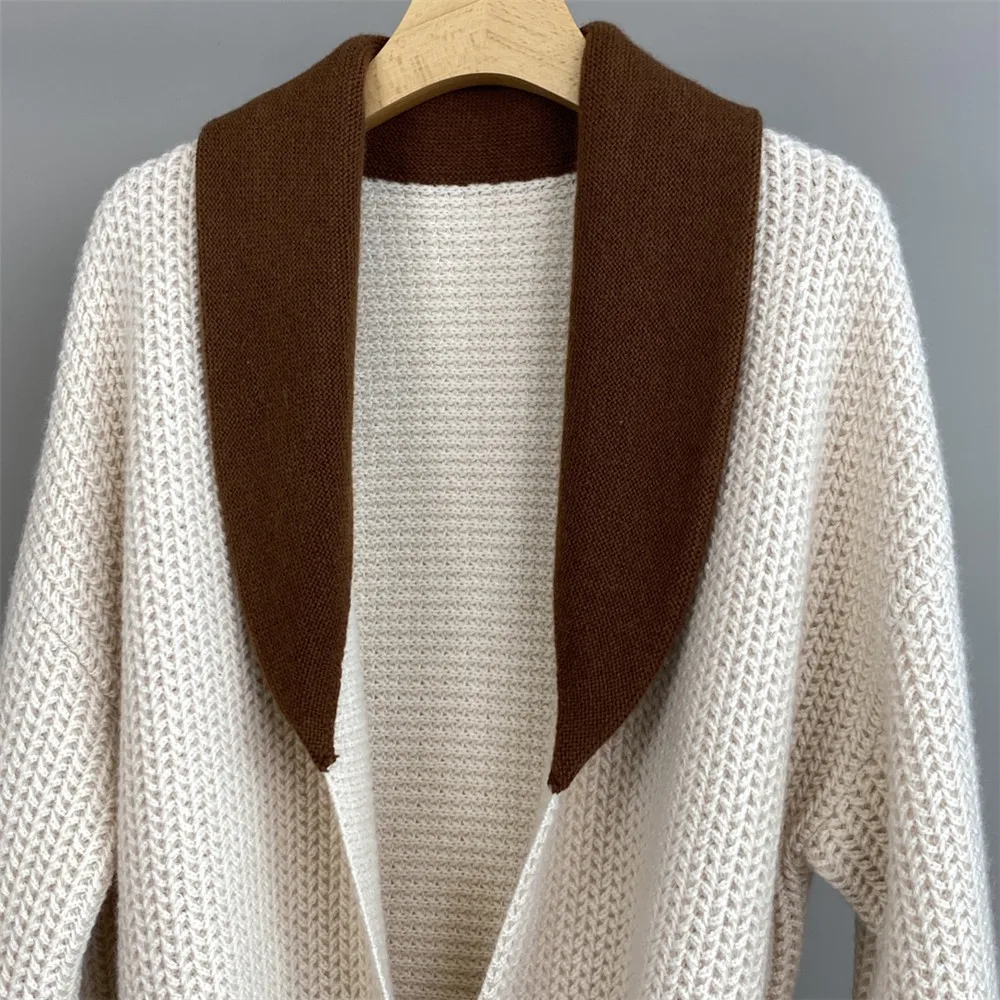 25 Autumn/Winter Women's New Polo Double Pocket Color blocked Belt Cashmere Casual Cardigan Coat
25 Autumn/Winter Women's New Polo Double Pocket Color blocked Belt Cashmere Casual Cardigan Coat