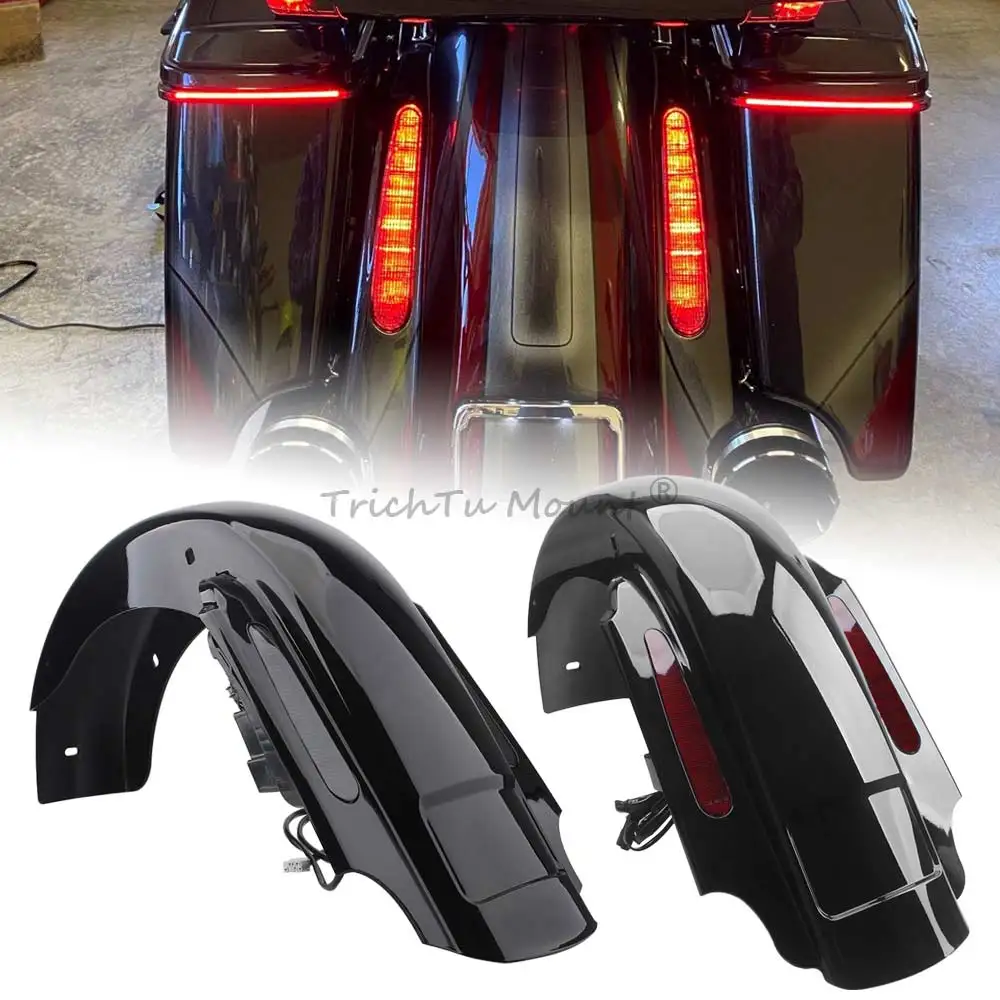 Motorcycle Stretched Fender With Led Light For Harley Davidson Touring 1997-2008 Abs Plastic Gloss Black Fender Red/Smoke Lens
Motorcycle Stretched Fender With Led Light For Harley Davidson Touring 1997-2008 Abs Plastic Gloss Black Fender Red/Smoke Lens