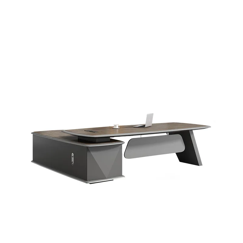 Boss office desk and chair combination simple modern president table light luxury atmosphere chairperson large furniture
Boss office desk and chair combination simple modern president table light luxury atmosphere chairperson large furniture