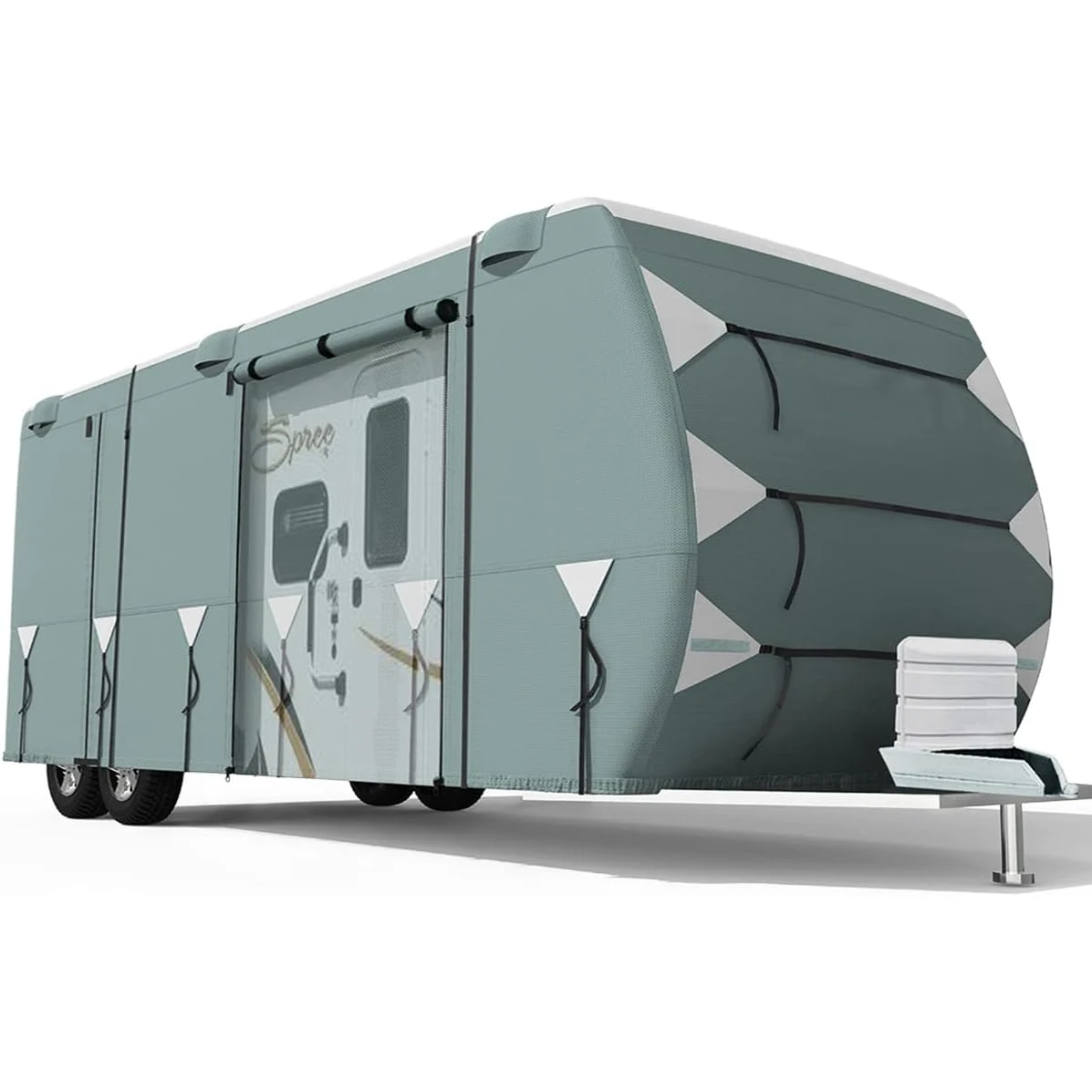 For RV High Quality 4ply SSFS Nonwoven Outdoor Waterproof UV Resistant All Weather Travel Trailer caravan Motorhome RV Cover
For RV High Quality 4ply SSFS Nonwoven Outdoor Waterproof UV Resistant All Weather Travel Trailer caravan Motorhome RV Cover