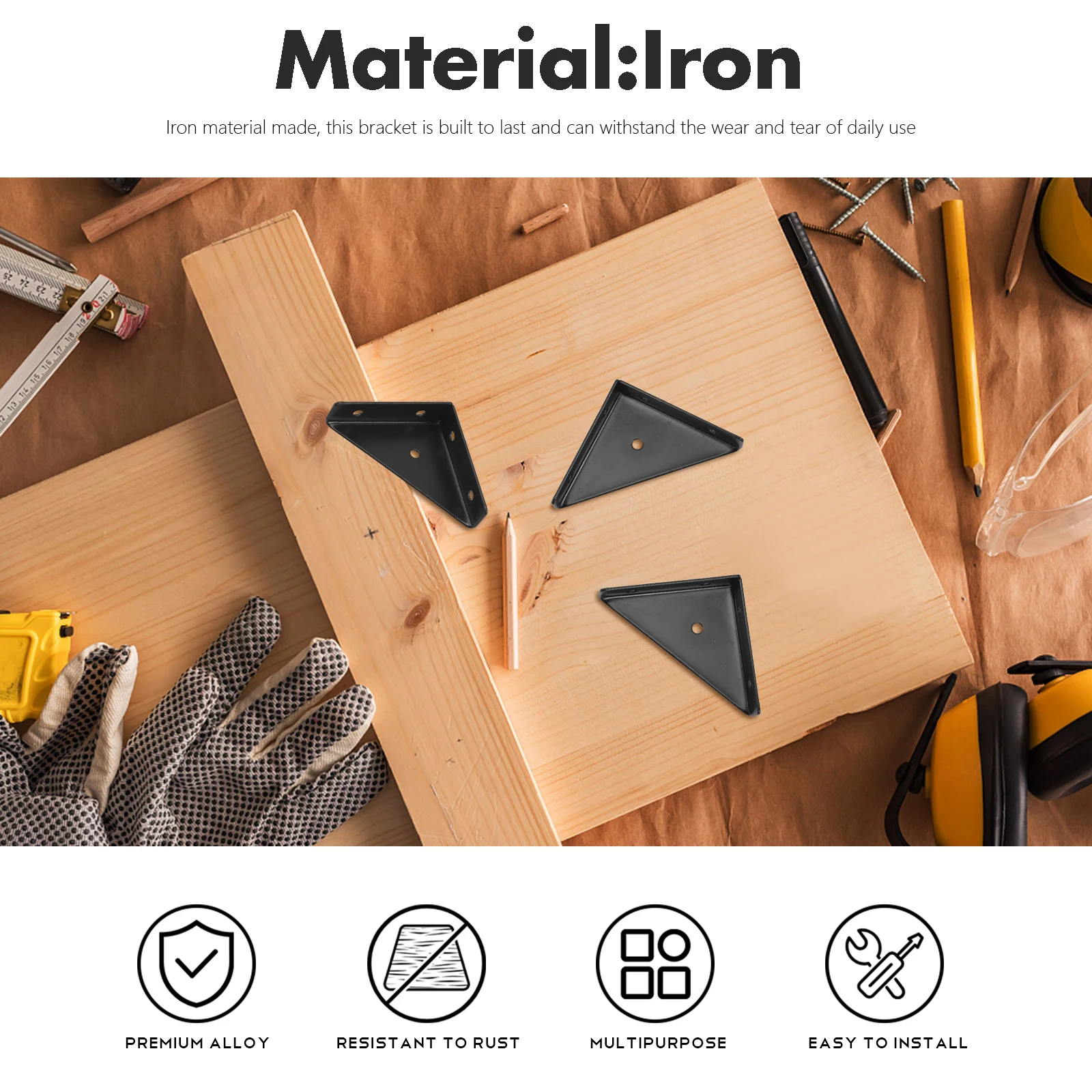 1Set Durable Iron Corner Brackets for Furniture Tables Chairs Sofa Wardrobes Shelves Support Furniture Corner Connectors
1Set Durable Iron Corner Brackets for Furniture Tables Chairs Sofa Wardrobes Shelves Support Furniture Corner Connectors