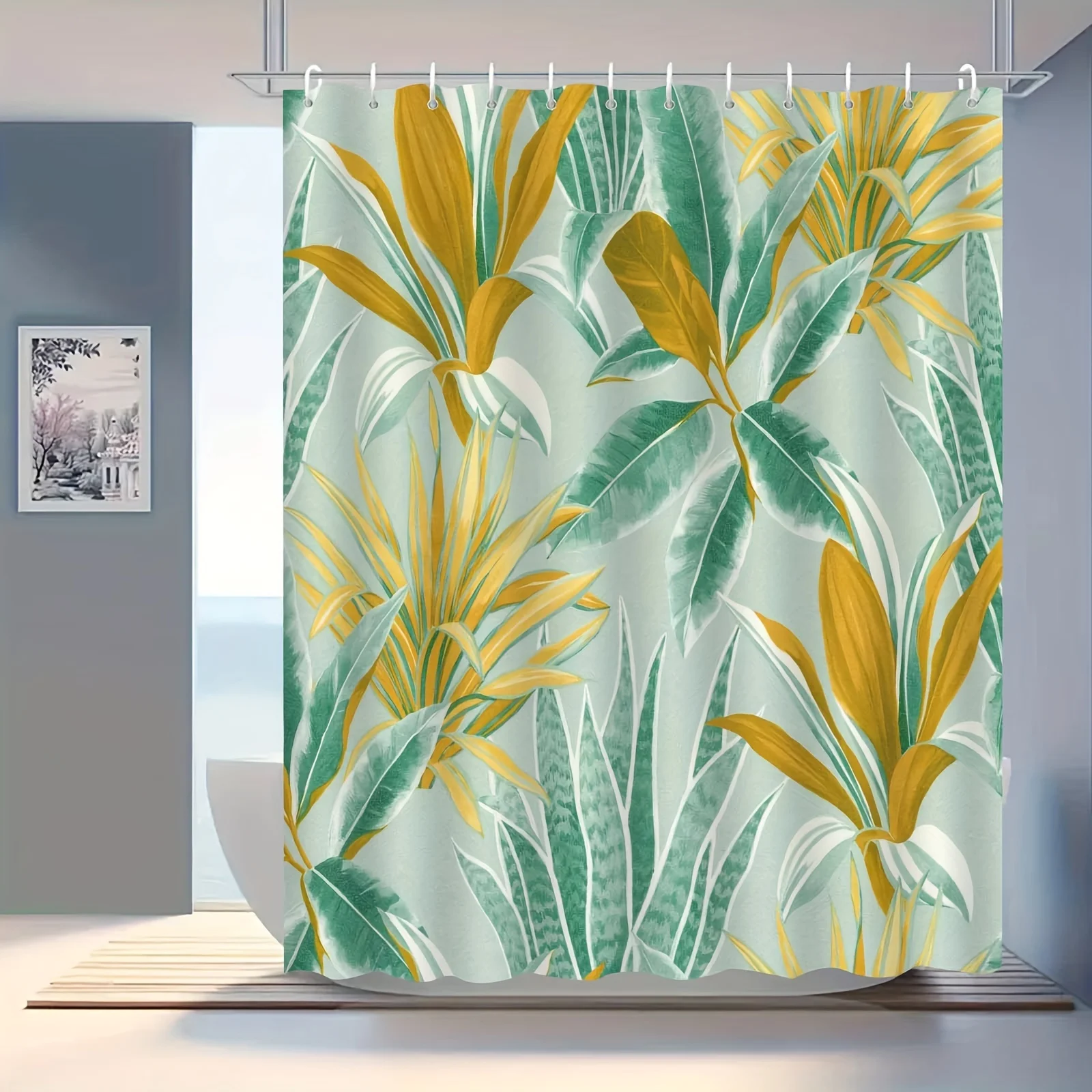Занавеска для душа Nordic Green Plant Leaf, водостойкий полиэстер, можно стирать в машине, крючки в комплекте, всесезонный декор для ванны
Занавеска для душа Nordic Green Plant Leaf, водостойкий полиэстер, можно стирать в машине, крючки в комплекте, всесезонный декор для ванны