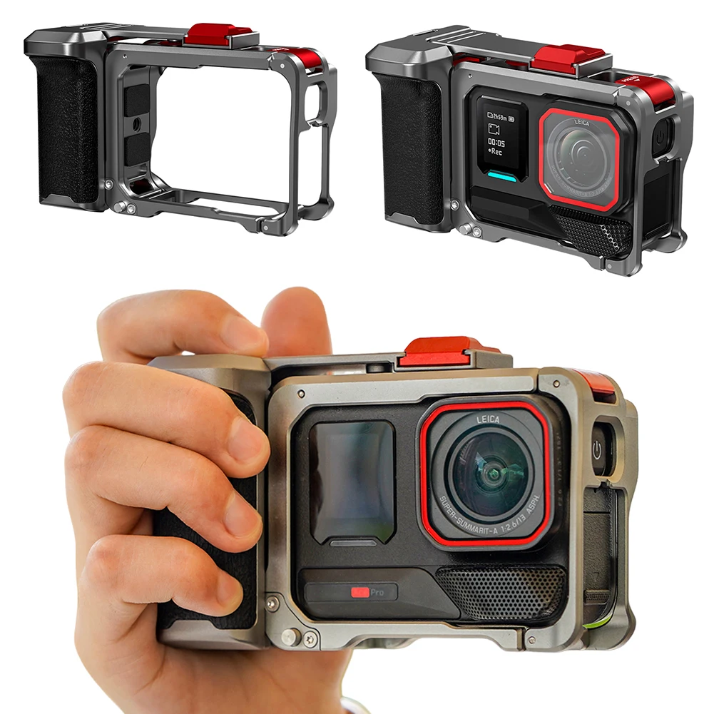 Быстросъемная клетка для камеры Insta360 Ace Pro/2 с крышкой объектива, эргономичная клетка для экшн-камеры, удобная ручка, рамка для камеры
Быстросъемная клетка для камеры Insta360 Ace Pro/2 с крышкой объектива, эргономичная клетка для экшн-камеры, удобная ручка, рамка для камеры