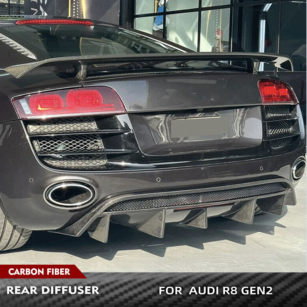 Carbon Fiber Car Rear Diffuser fits for Audi R8 V8 V10 2-Door 2008-2015 Lower Lip Spoiler Valance Protector Car Rear Body Kits
Carbon Fiber Car Rear Diffuser fits for Audi R8 V8 V10 2-Door 2008-2015 Lower Lip Spoiler Valance Protector Car Rear Body Kits