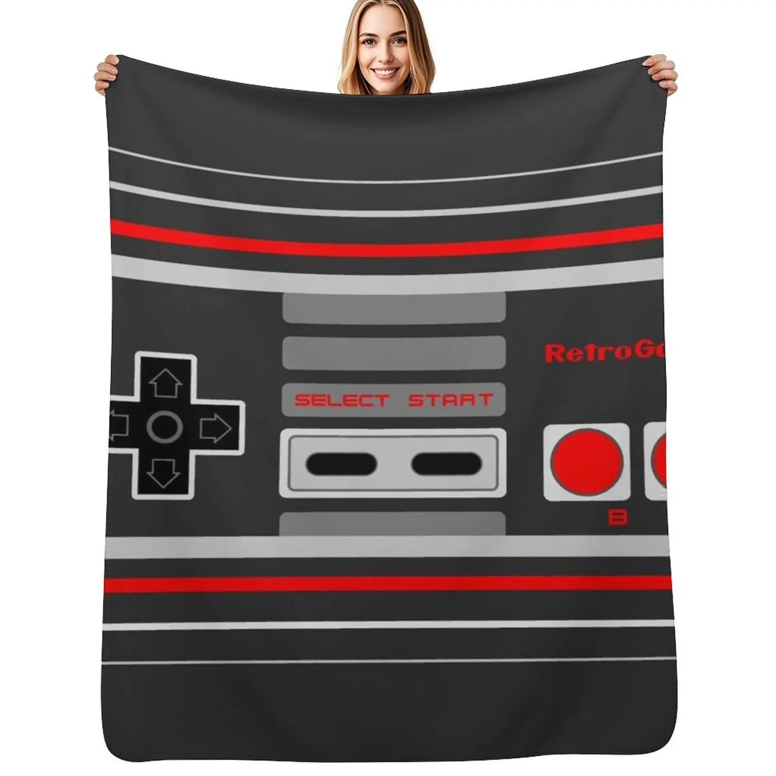 8-Bit Retro Gamer - Controller Throw Blanket Soft Solid Color Blanket for Couch Bed
8-Bit Retro Gamer - Controller Throw Blanket Soft Solid Color Blanket for Couch Bed