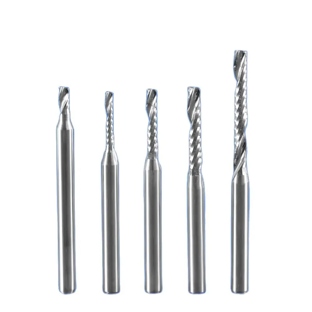WeiTol 10PCS N 3.175MM Shank Single Flute Spiral End Mill Acrylic Cutting Tools CNC Engraving Bits Milling Cutter
WeiTol 10PCS N 3.175MM Shank Single Flute Spiral End Mill Acrylic Cutting Tools CNC Engraving Bits Milling Cutter