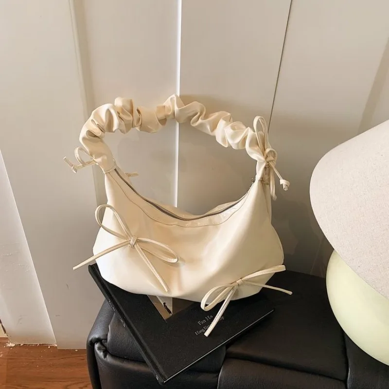 Bow Solid Sweet Shoulder Bags Sewing Thread Fashion 2025 High Quality Women's Bags Casual Zipper Temperament Crossbody Bags
Bow Solid Sweet Shoulder Bags Sewing Thread Fashion 2025 High Quality Women's Bags Casual Zipper Temperament Crossbody Bags