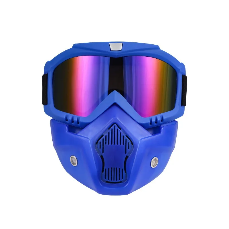 Dustproof Blue Motorcycle colorful Goggles prevent wind and sand Adjustable Breathable Off-road Motocross splash protection
Dustproof Blue Motorcycle colorful Goggles prevent wind and sand Adjustable Breathable Off-road Motocross splash protection