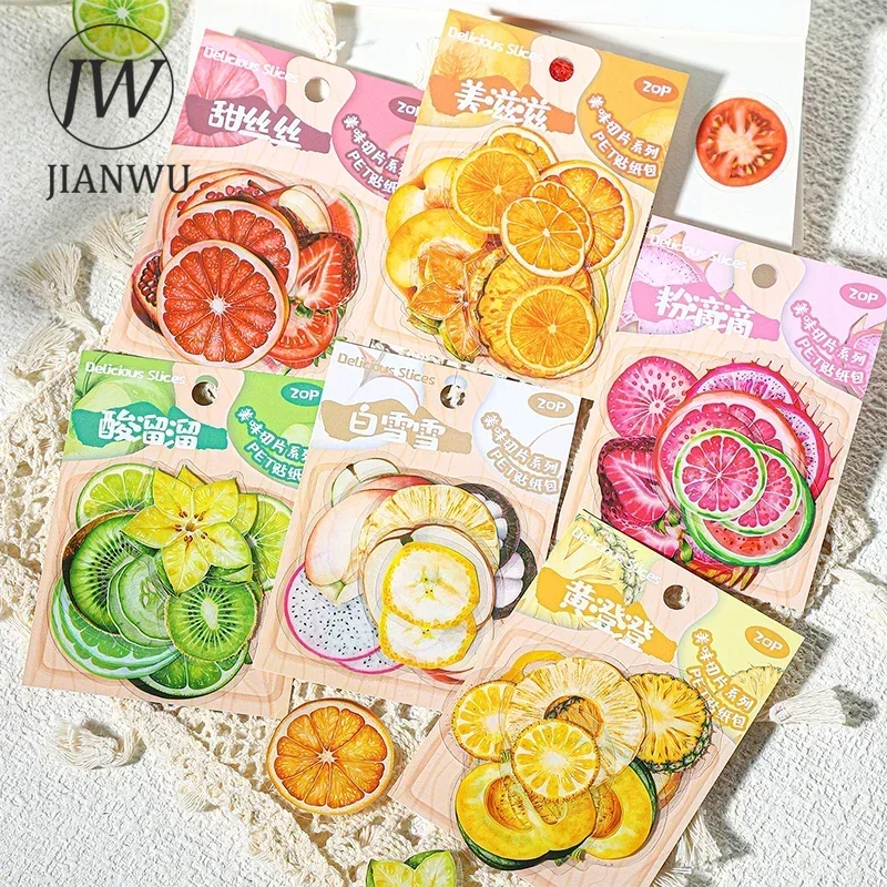 JIANWU Delicious Slices Series Cute Fruit Landscaping Material Collage PET Sticker Creative DIY Journal Scrapbooking Stationery
JIANWU Delicious Slices Series Cute Fruit Landscaping Material Collage PET Sticker Creative DIY Journal Scrapbooking Stationery