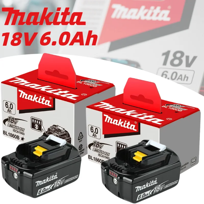 Genuine for Makita 18V 6.0Ah Li-ion Battery for BL1830/BL1850/BL1860B, Original Power Tools Replacement Battery
Genuine for Makita 18V 6.0Ah Li-ion Battery for BL1830/BL1850/BL1860B, Original Power Tools Replacement Battery