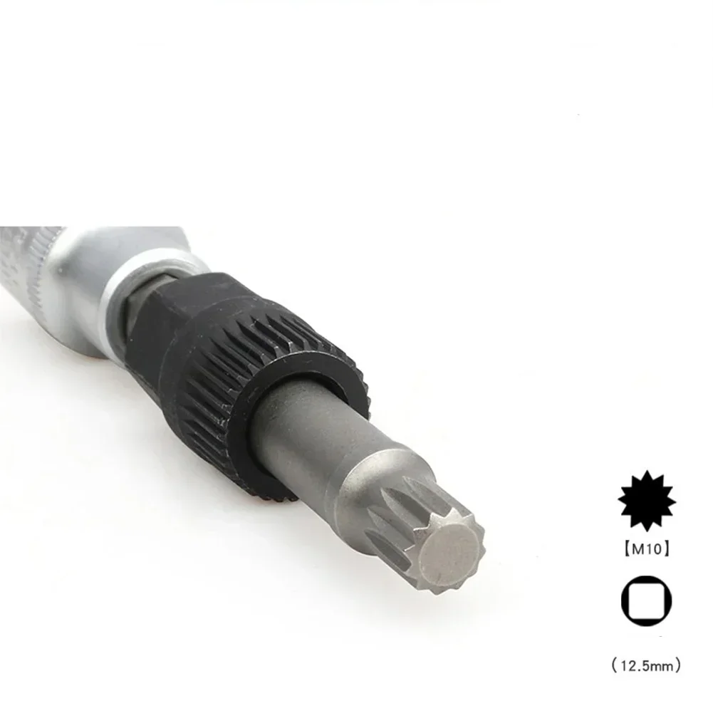 Car Clutch Pulley Removal Tool Metal Replacement Socket Bit With 33 Teeth 1pcs Black+Silver M10/T50 High Quality
Car Clutch Pulley Removal Tool Metal Replacement Socket Bit With 33 Teeth 1pcs Black+Silver M10/T50 High Quality