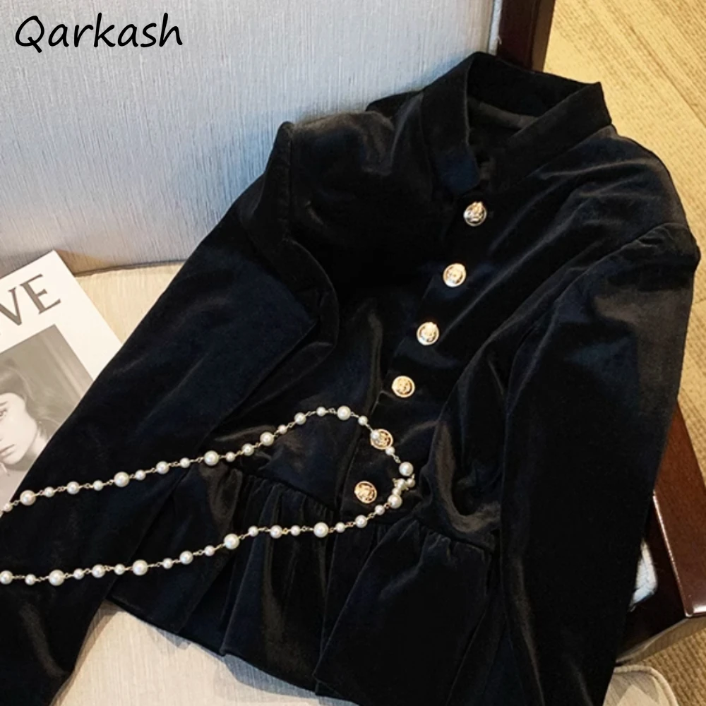 Black French Vintage Shirts for Women Stand Edible Tree Fungus Lace New Autumn Elegant High Street Female Outwear Coquette Chic
Black French Vintage Shirts for Women Stand Edible Tree Fungus Lace New Autumn Elegant High Street Female Outwear Coquette Chic