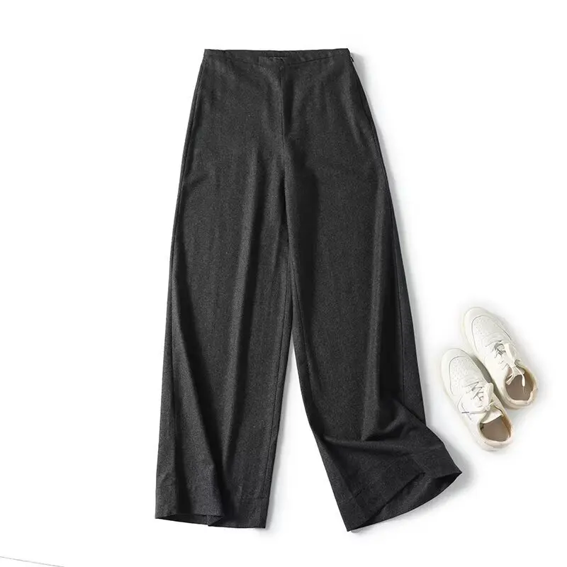 Jenny&Dave 2026 Nordic Minimalist High-waisted Straight Pants Suitable Office lady Leisure Elegant Gray Wide-leg Pants Trousers
Jenny&Dave 2026 Nordic Minimalist High-waisted Straight Pants Suitable Office lady Leisure Elegant Gray Wide-leg Pants Trousers
