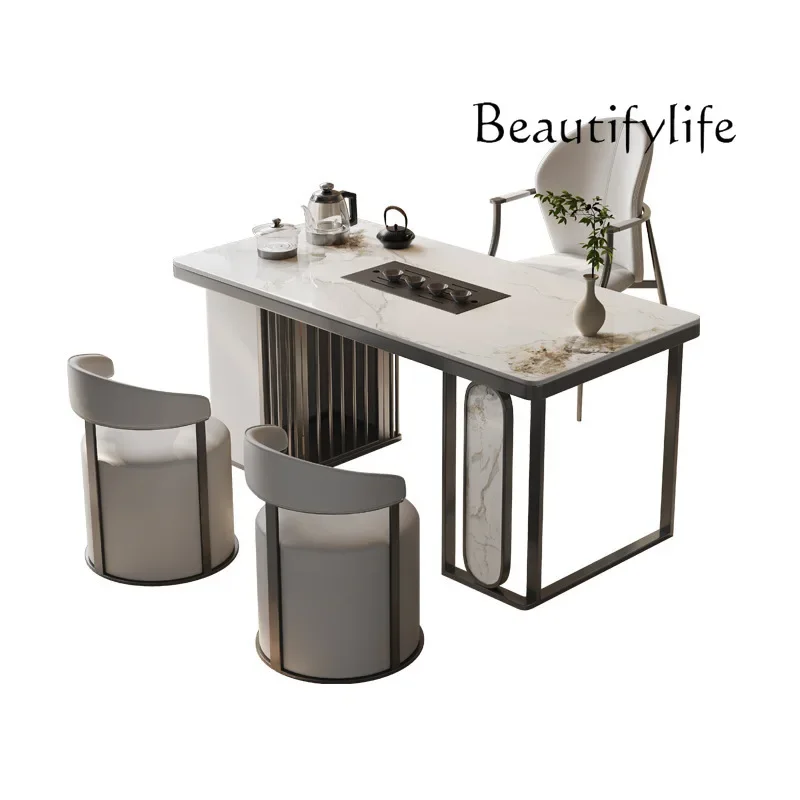 Средневековый чайный столик из каменной плиты в японском стиле, домашний балкон, чайный столик из цельного дерева для маленькой квартиры
Средневековый чайный столик из каменной плиты в японском стиле, домашний балкон, чайный столик из цельного дерева для маленькой квартиры