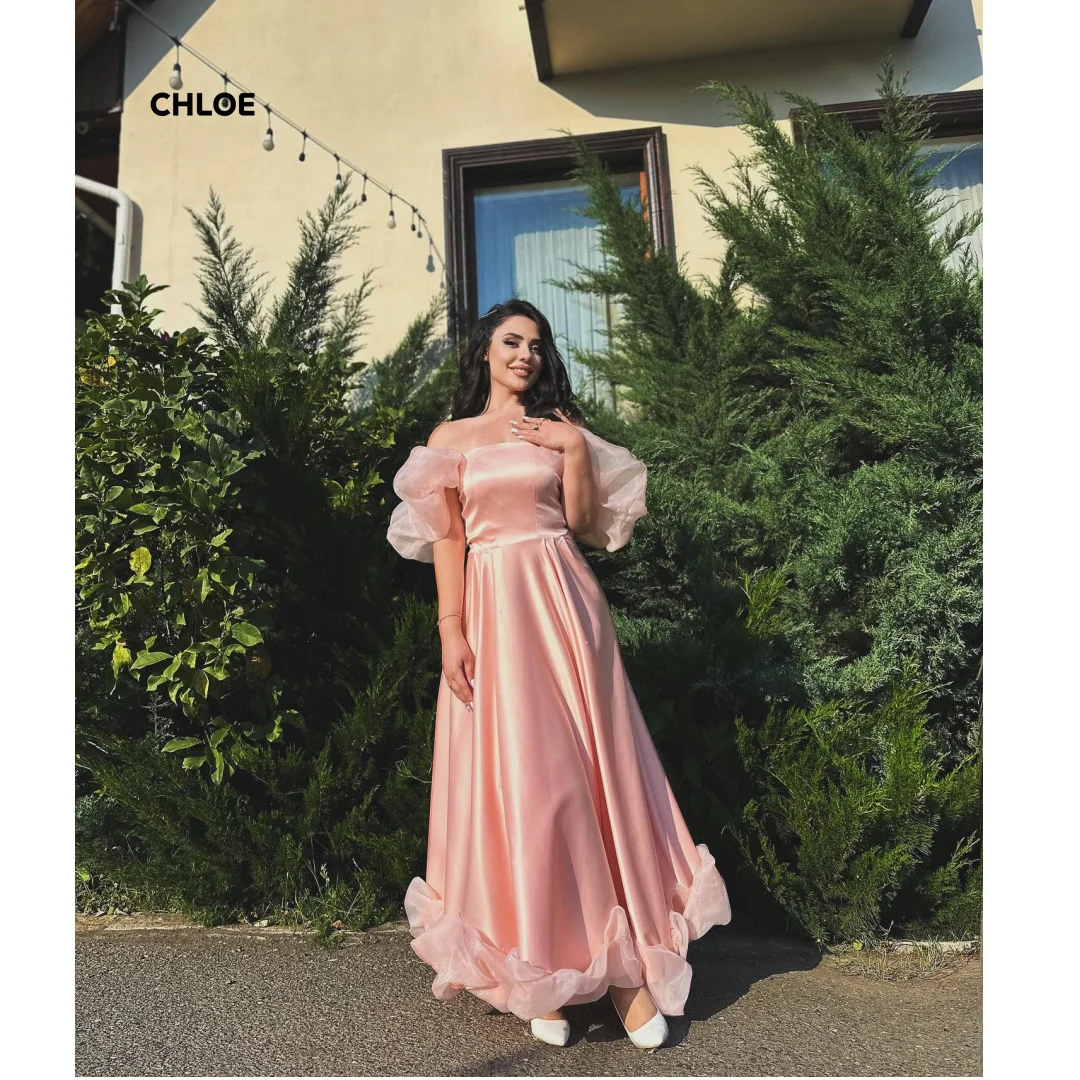 Short Sleeves Elegant Evening Dresses for Woman Luxury Women's Elegant Party Dress Customized Line A Pink Satin Ball Gowns Prom
Short Sleeves Elegant Evening Dresses for Woman Luxury Women's Elegant Party Dress Customized Line A Pink Satin Ball Gowns Prom