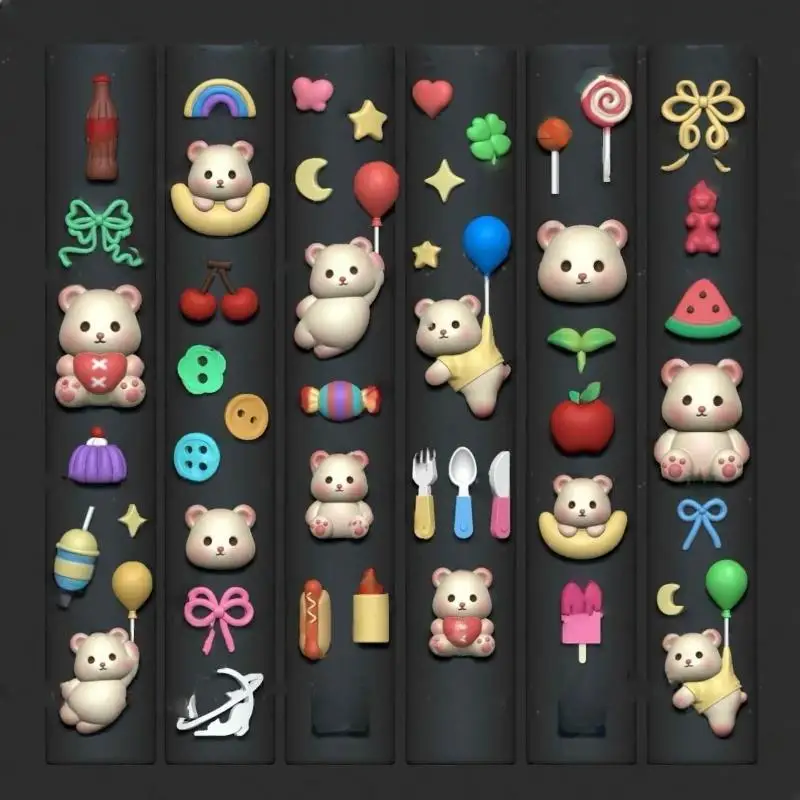 3D Silicone Nail Art Mold Cartoon Lace Bow Rabbit Cute Bear Balloon Flower Template DIY Nail Art Decoration Transparent Mold
3D Silicone Nail Art Mold Cartoon Lace Bow Rabbit Cute Bear Balloon Flower Template DIY Nail Art Decoration Transparent Mold