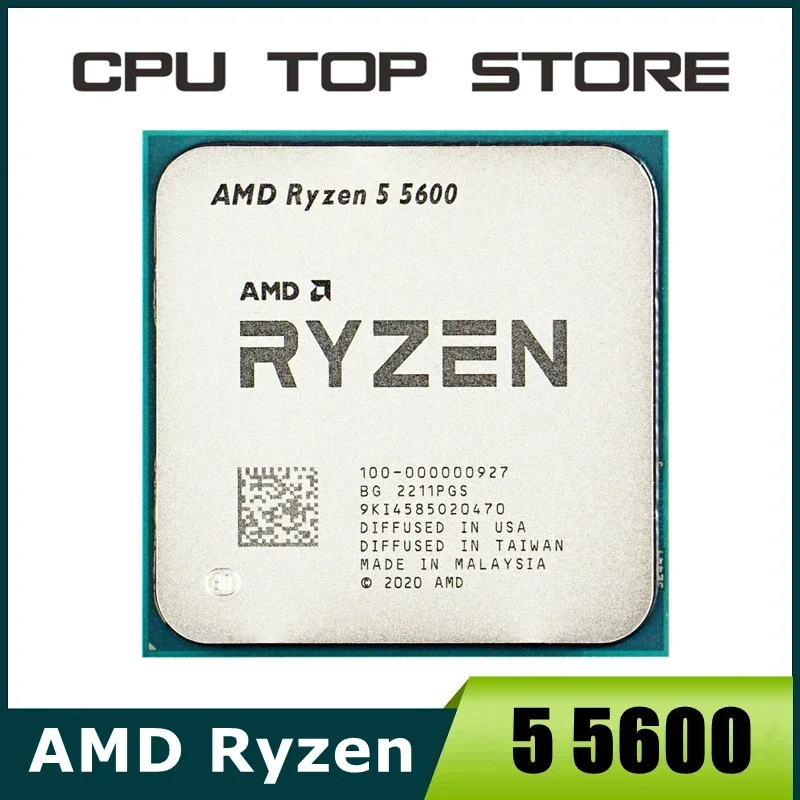 US.EU AMD Ryzen 5 R5 5600 3.5GHz 6-Core 12-Thread CPU Processor 65W L3=32M 100-000000927 LGA AM4
US.EU AMD Ryzen 5 R5 5600 3.5GHz 6-Core 12-Thread CPU Processor 65W L3=32M 100-000000927 LGA AM4