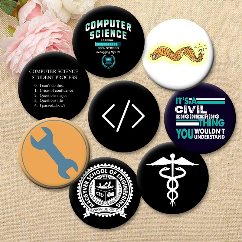 Computer/CS,Business/Business Studies Pin Engineering/Engineer,Medicine/Medical Science Badge School Major Round Creative Brooch
Computer/CS,Business/Business Studies Pin Engineering/Engineer,Medicine/Medical Science Badge School Major Round Creative Brooch