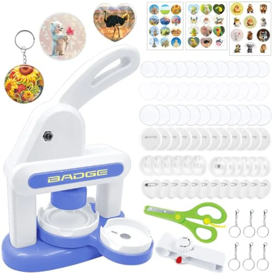 Button Maker Machine 2025 New70Pack Pin Maker Installation-Free 55mm+35mm DIY Magnet Maker Press Machine Kit Badge Punch Press
Button Maker Machine 2025 New70Pack Pin Maker Installation-Free 55mm+35mm DIY Magnet Maker Press Machine Kit Badge Punch Press
