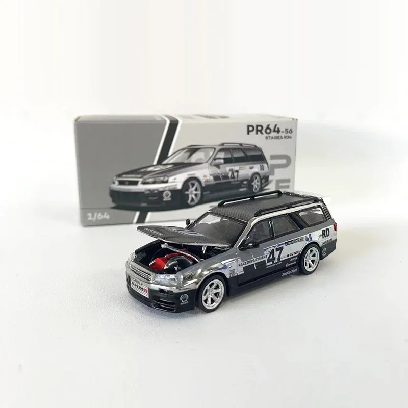 POPRACE 1:64 модель автомобиля Stagea сплав литой открытый капот-хром серебро
POPRACE 1:64 модель автомобиля Stagea сплав литой открытый капот-хром серебро