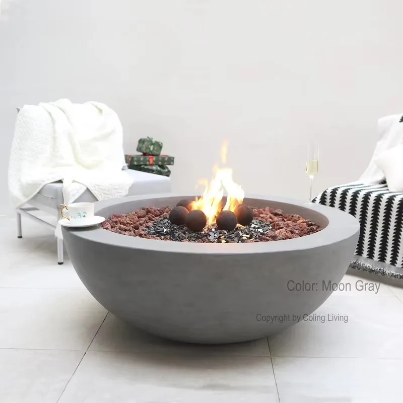 Airo COLG211 Luxury Villas Outdoor Gas Fire Ring Linear Fireplace Concrete Fire Pit Table Propane/Natural Gas 65,000 BTU Red
Airo COLG211 Luxury Villas Outdoor Gas Fire Ring Linear Fireplace Concrete Fire Pit Table Propane/Natural Gas 65,000 BTU Red