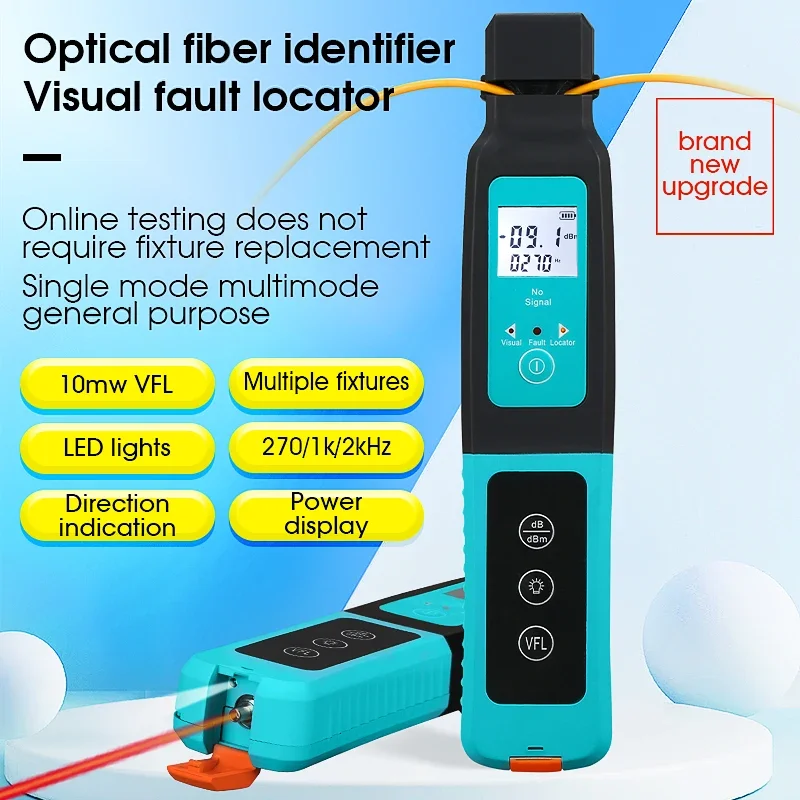 COMPTYCO AUA-40 Fiber Optic Identifier Live Fiber Optical Identifier with Built in 10mw Visual Fault Locator 800-1700nm SM MM
COMPTYCO AUA-40 Fiber Optic Identifier Live Fiber Optical Identifier with Built in 10mw Visual Fault Locator 800-1700nm SM MM