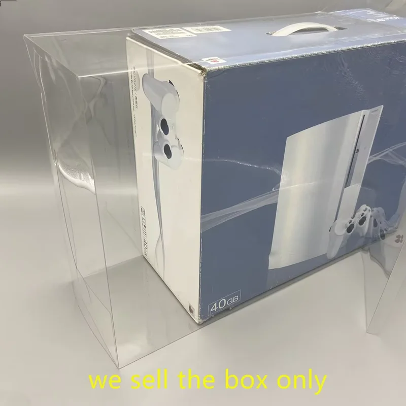 Прозрачный чехол из ПЭТ для Playstation 3, для PS3, тонкий, супертонкий, для хранения игровой консоли, витрина, коллекционный чехол
Прозрачный чехол из ПЭТ для Playstation 3, для PS3, тонкий, супертонкий, для хранения игровой консоли, витрина, коллекционный чехол
