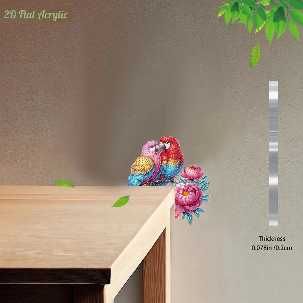 Flower Parrot 2D Flat Diamond Painting Door Corner Sign DIY Door Frame Decor
Flower Parrot 2D Flat Diamond Painting Door Corner Sign DIY Door Frame Decor